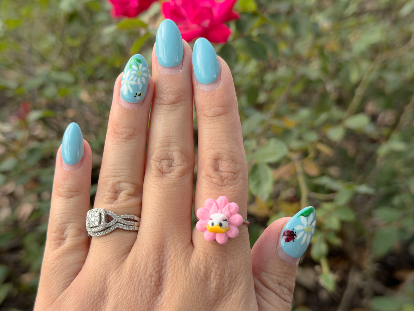Sassy Duck Flower Ring