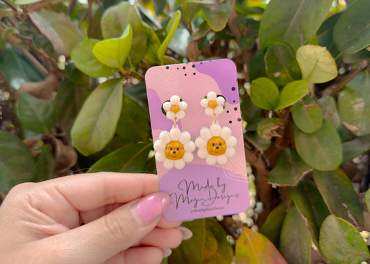 MINI Pooh Flower Earrings