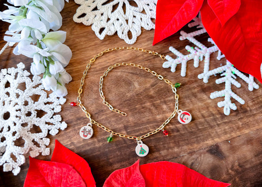 Christmas Cookie Charm Necklace