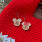 Gingerbread Mouse Head MIX Earrings