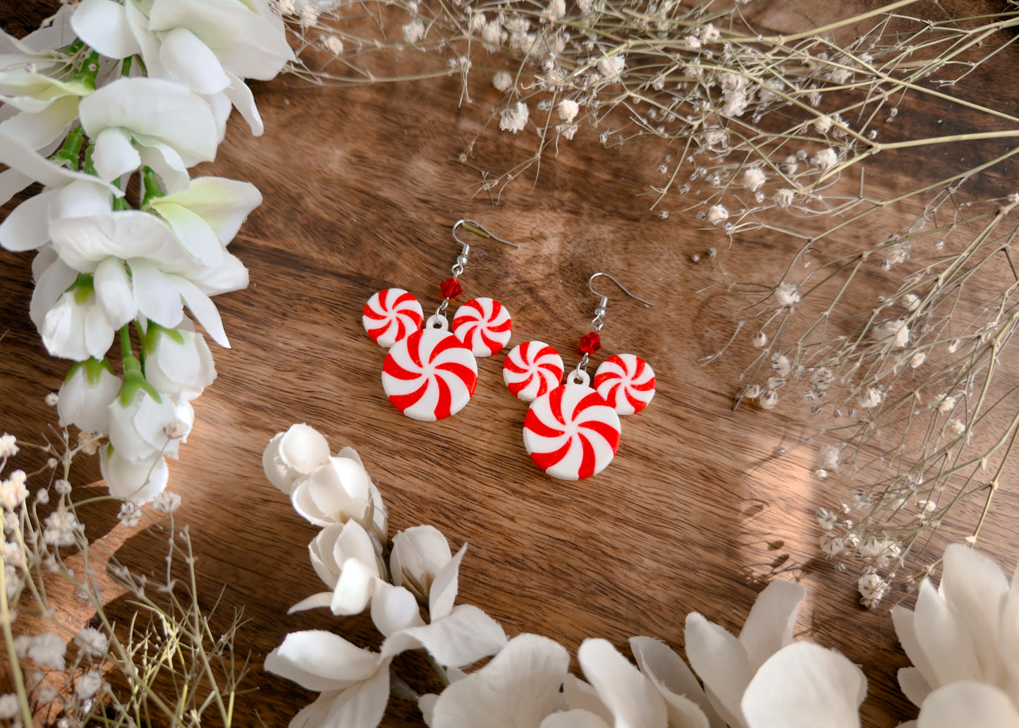 Peppermint Mouse Earrings