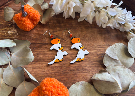 Ghost Duck Earrings