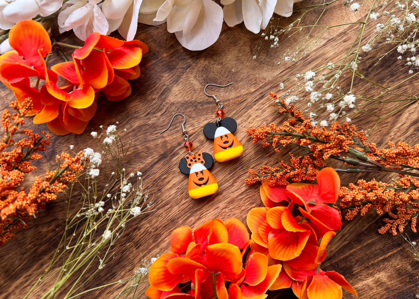 MINI Candy Corn Mouse MIX Earrings