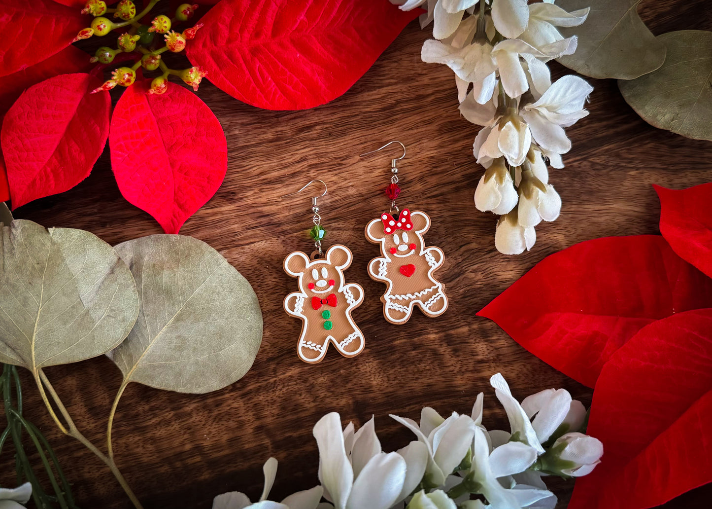 Gingerbread Mouse Earrings MIX