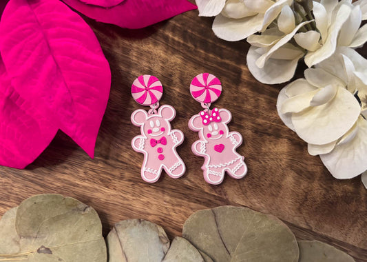 Sugarplum Gingerbread Mouse Earrings MIX