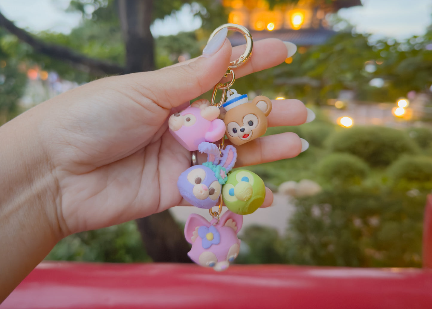 Bear Friends Dangle Bag Charm