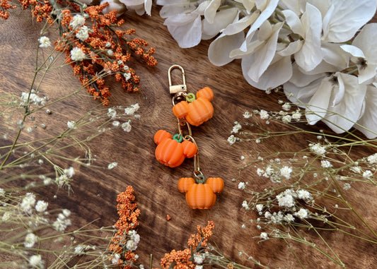 Pumpkin Patch Mouse Dangle Bag Charm