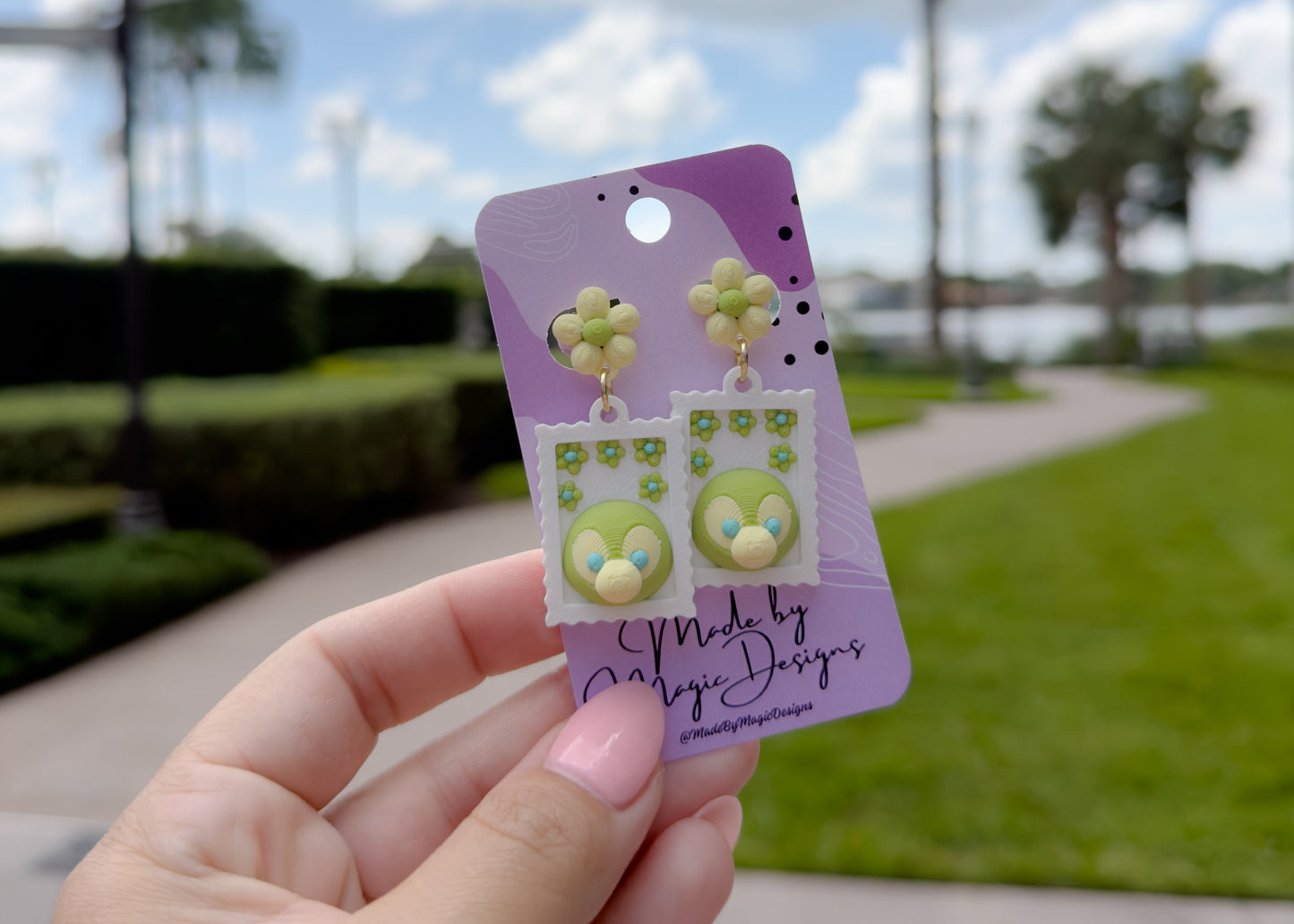 Olu Turtle Stamp Earrings