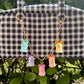 Rainbow Ghost Mouse Bag Charm Chain