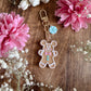 Pastel Gingerbread Mouse Dangle Bag Charm
