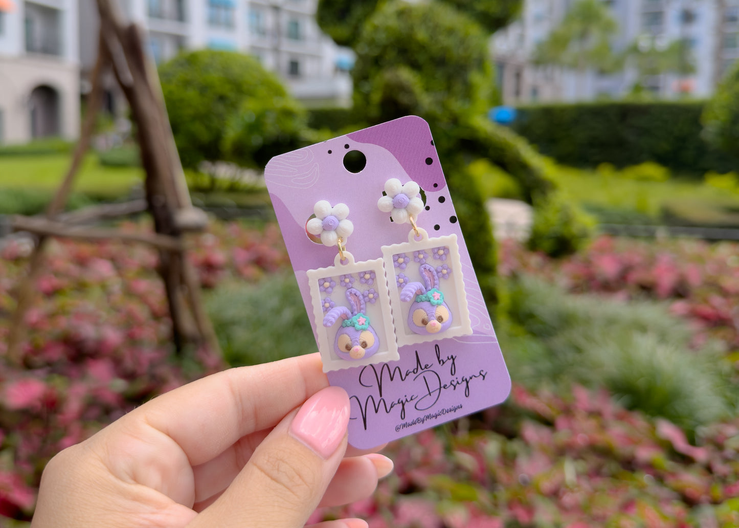 Stella Bunny Stamp Earrings