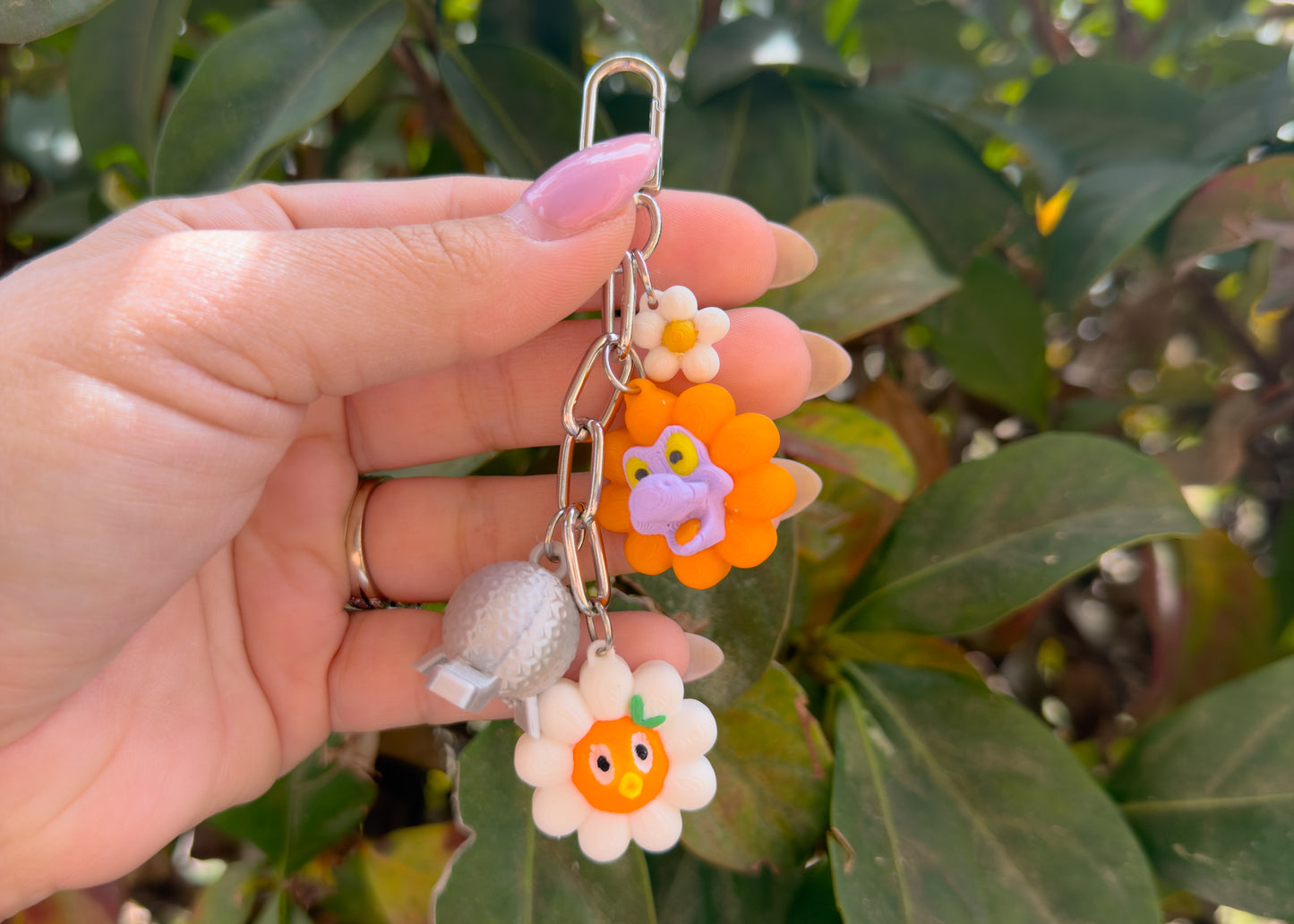 Flower Festival Dangle Bag Charm