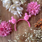 Pink Pumpkin Mouse Bag Plush Ears