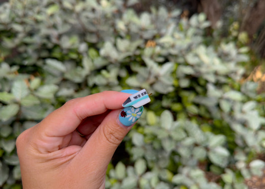 Teal Monorail Ring