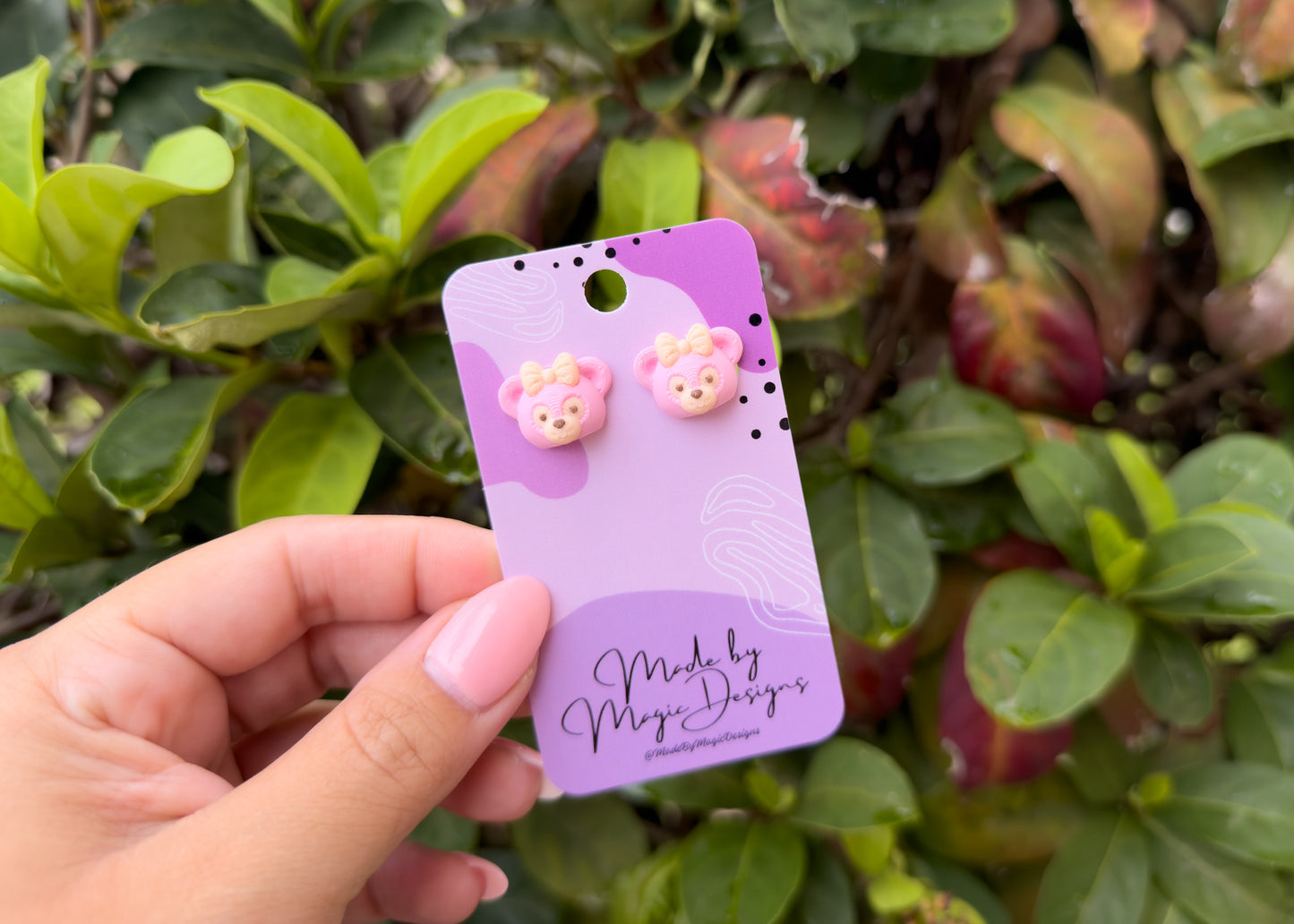 Shellie Bear Stud Earrings