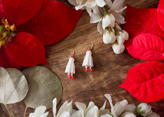 Teeny Santa Ghosty Earrings