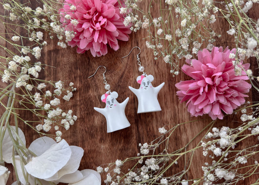 Girly Ghosty Mouse Earrings