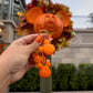 Pumpkin Wreath Dangle Bag Charm