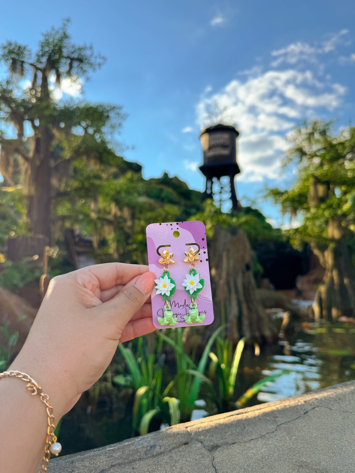 Frog Princess Dangle Earrings