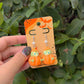 Pumpkin Olu Turtle Earrings