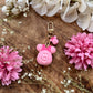 Pink Pumpkin Mouse Dangle Bag Charm