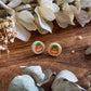 Pumpkin Cookie Stud Earrings