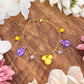 Violet Lemonade Charm Bracelet
