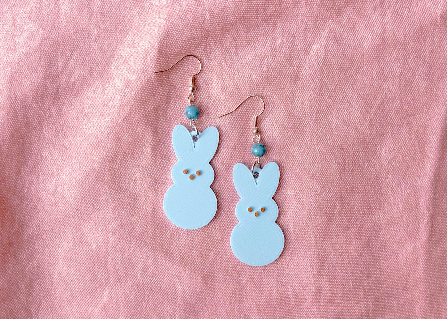 Mint Blue Peep Earrings