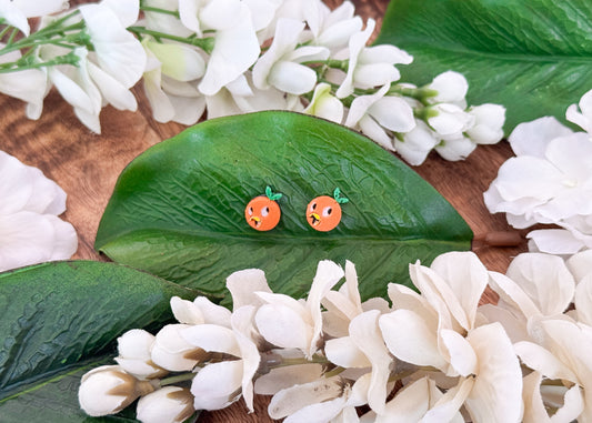 Citrus Bird Stud Earring