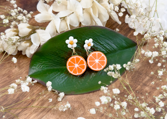 Orange Earrings