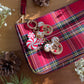 Gingerbread Head Dangle Bag Charm