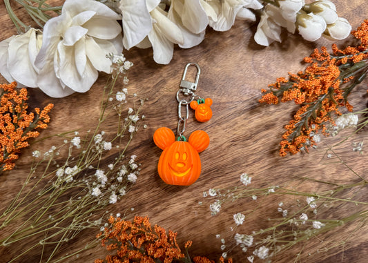 Pumpkin Mouse Dangle Bag Charm