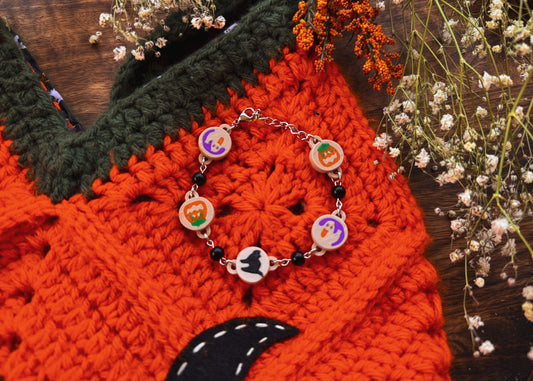 Halloween Cookie Bead Bracelet