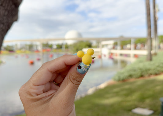 Yellow Mouse Balloon Ring