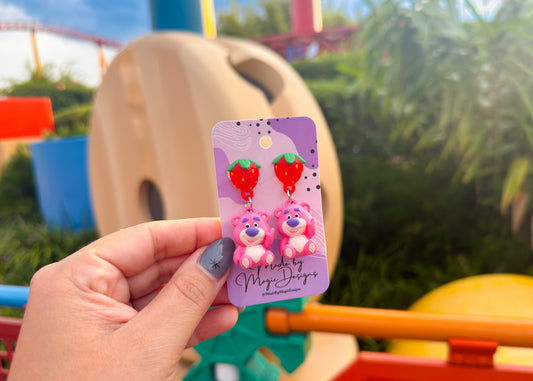 Strawberry Bear Earrings