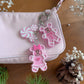 Pastel Snowmouse Mouse Dangle Bag Charm