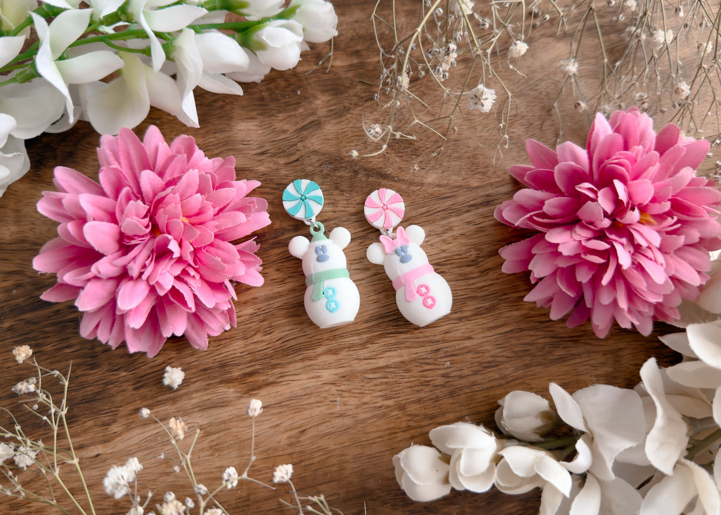 MINI Pastel Snow Mouse MIX Earrings