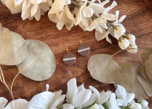 MINI Chocolate Cupcake Earrings