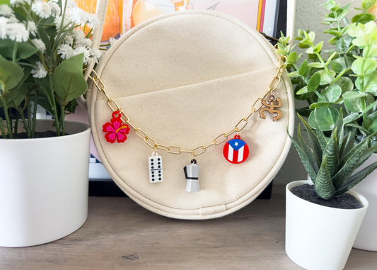Puerto Rico Bag Charm Chain