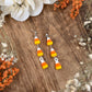Teeny Candy Corn Dangle Earrings