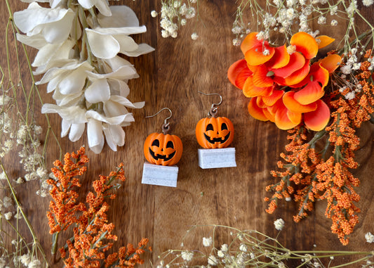 Halloween Town Pumpkin Earrings