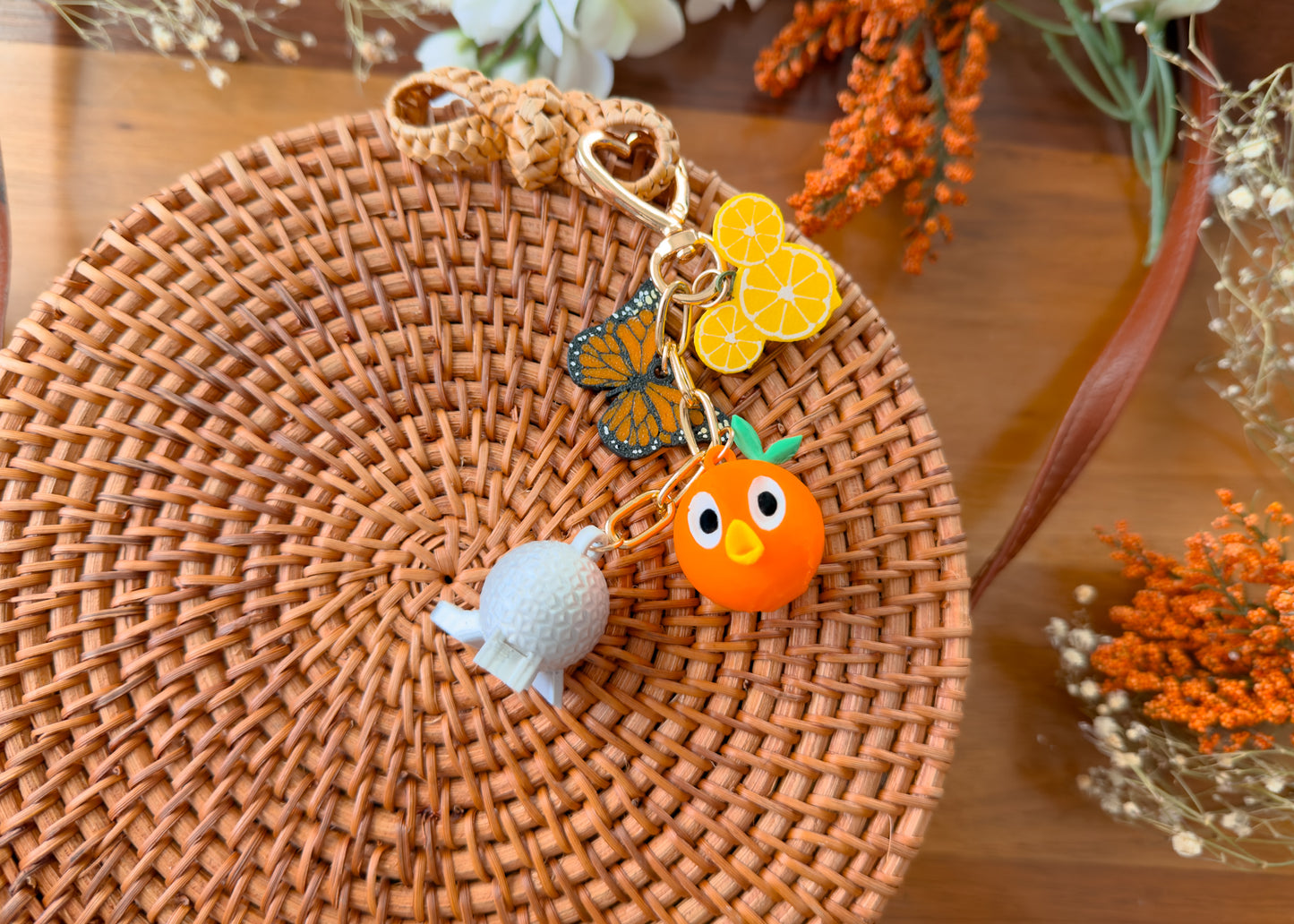 Flower Festival Dangle Bag Charm