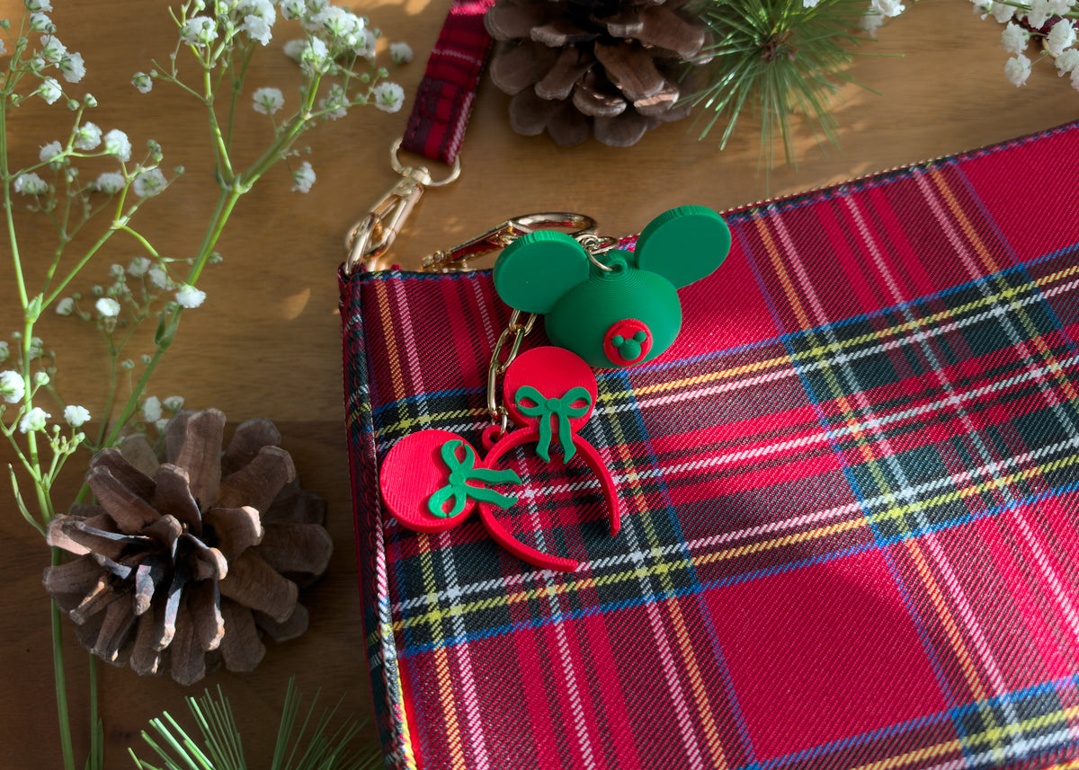 Christmas Hat and Ear Bag Charm