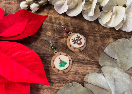 ChocoChip Reindeer Cookie MIX Earrings