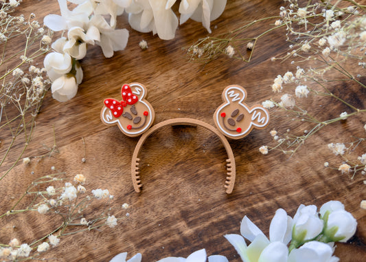 Gingerbread Mouse Head Bag Plush Ears