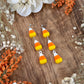 Candy Corn Dangle Earrings