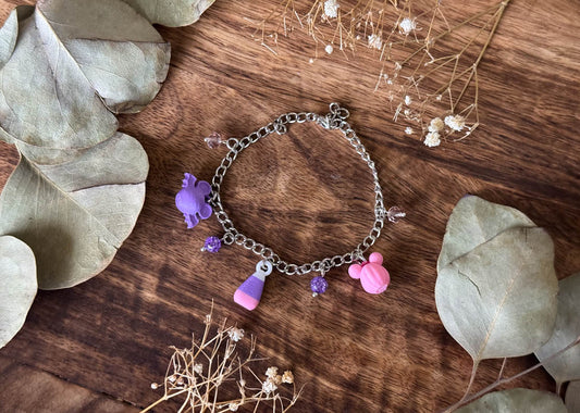Pastel Candy Mouse Charm Bracelet