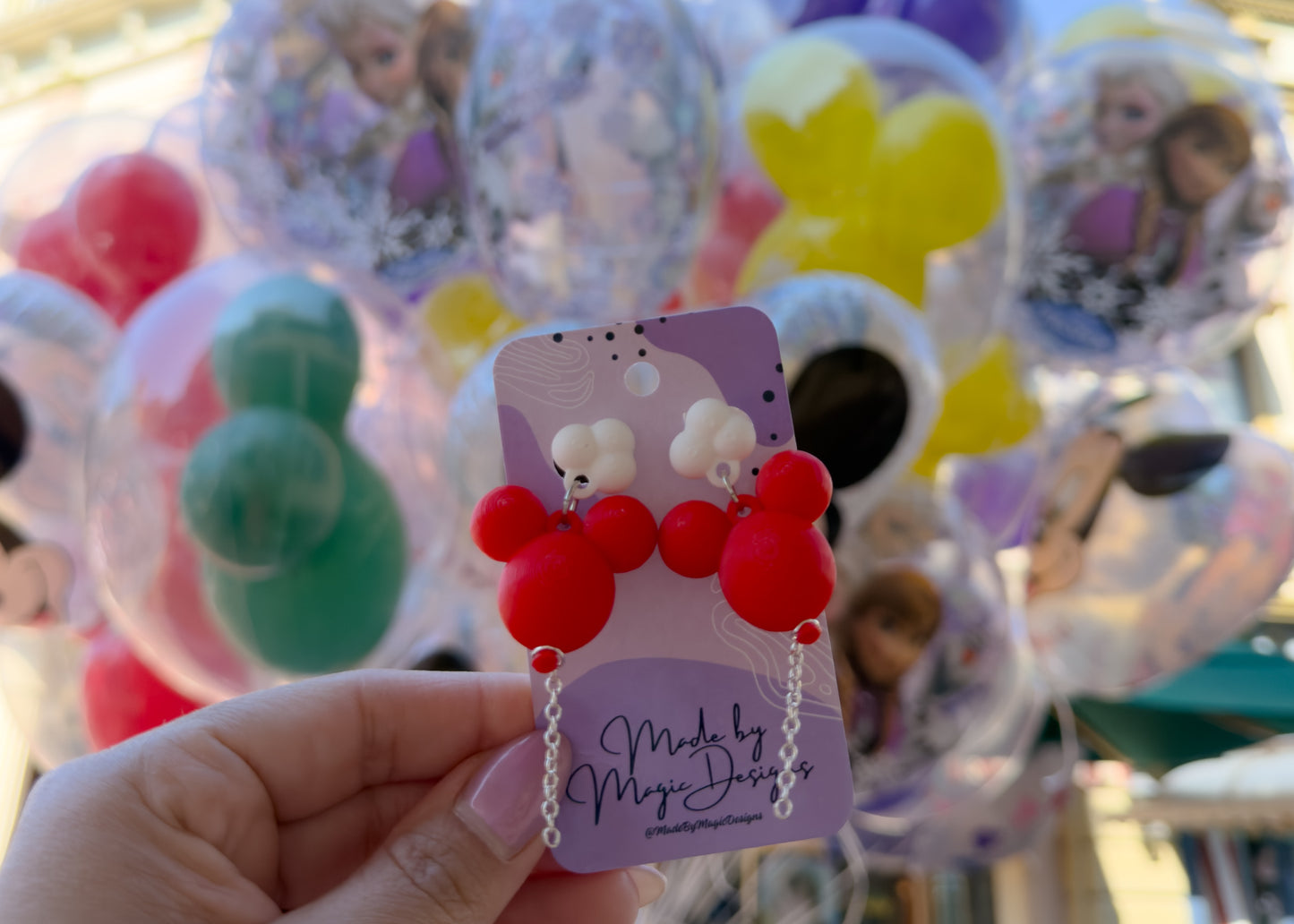 Red Balloon Earrings