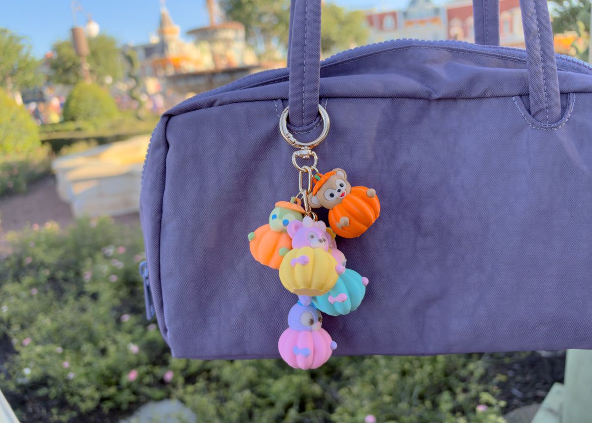 Bear Friend Pumpkins Dangle Bag Charm