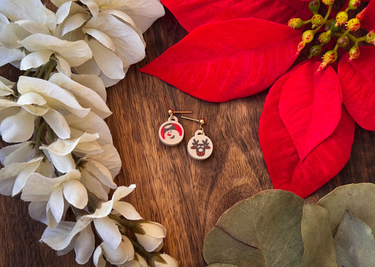 Teeny Snowman Cookie MIX Earrings